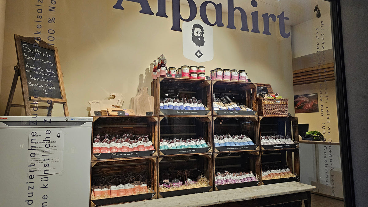 Samstagsverkauf im Alpahirt-Shop