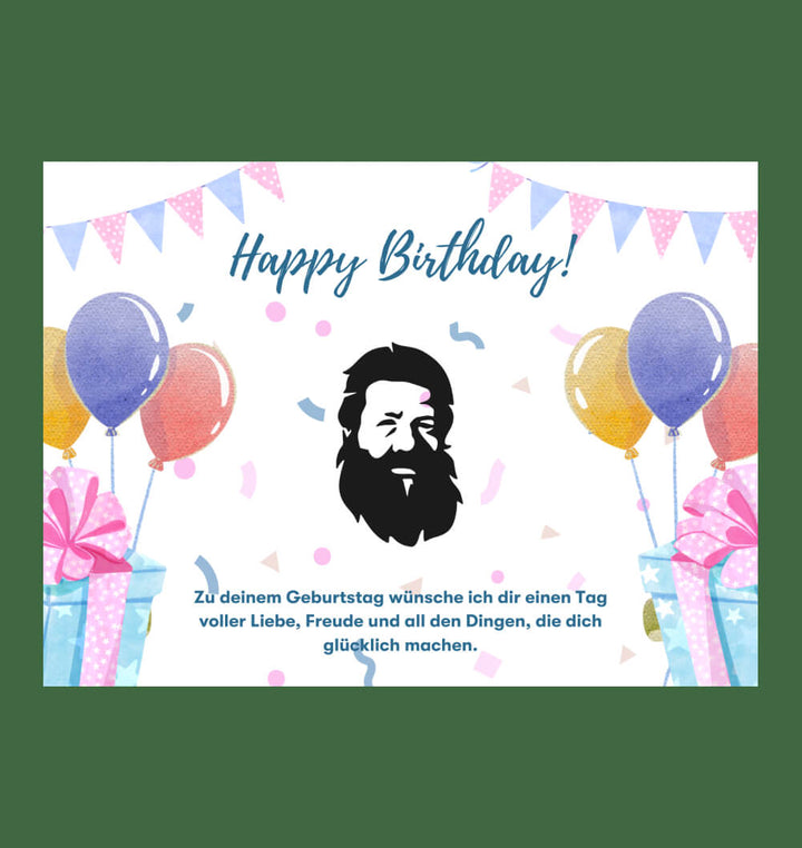 Postkarte "Happy Birthday"